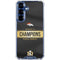 NFL Denver Broncos Super Bowl 50 Champions Black Galaxy S25 Clear Case